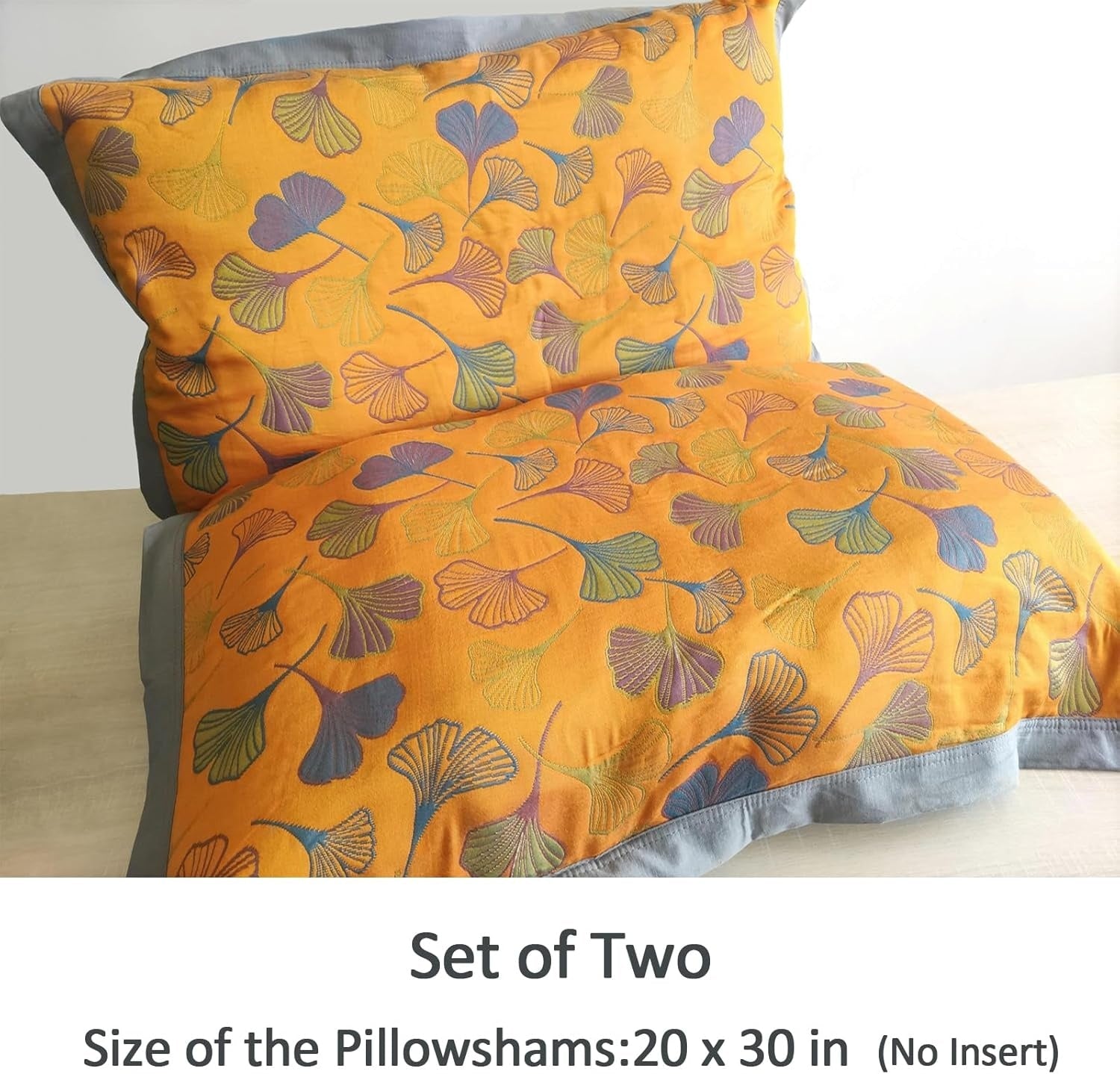 Moderniqa | Leaf Embroidered Pillowcases