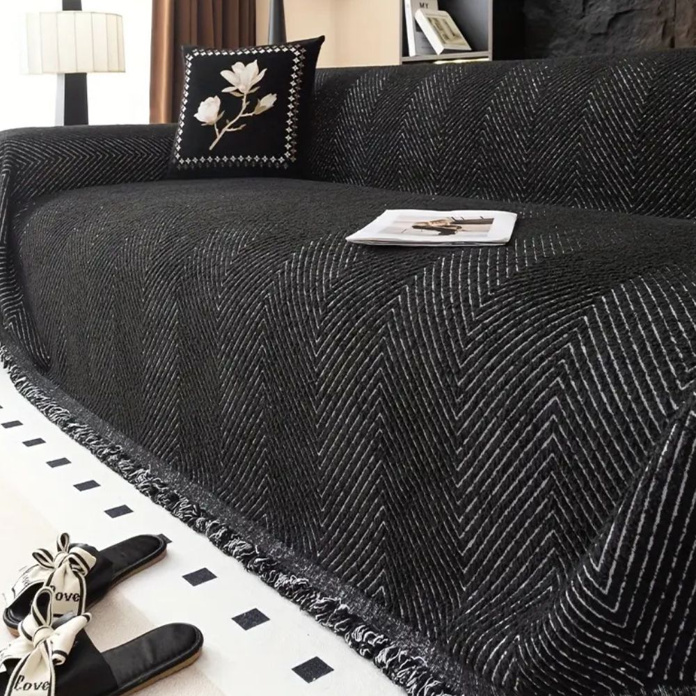 Moderniqa | Stripe Herringbone Sofa Cover