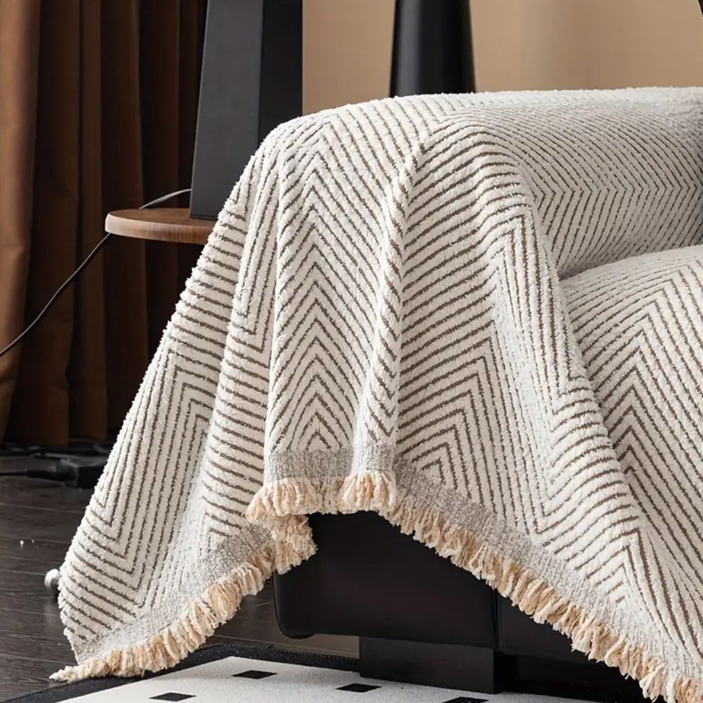 Moderniqa | Stripe Herringbone Sofa Cover
