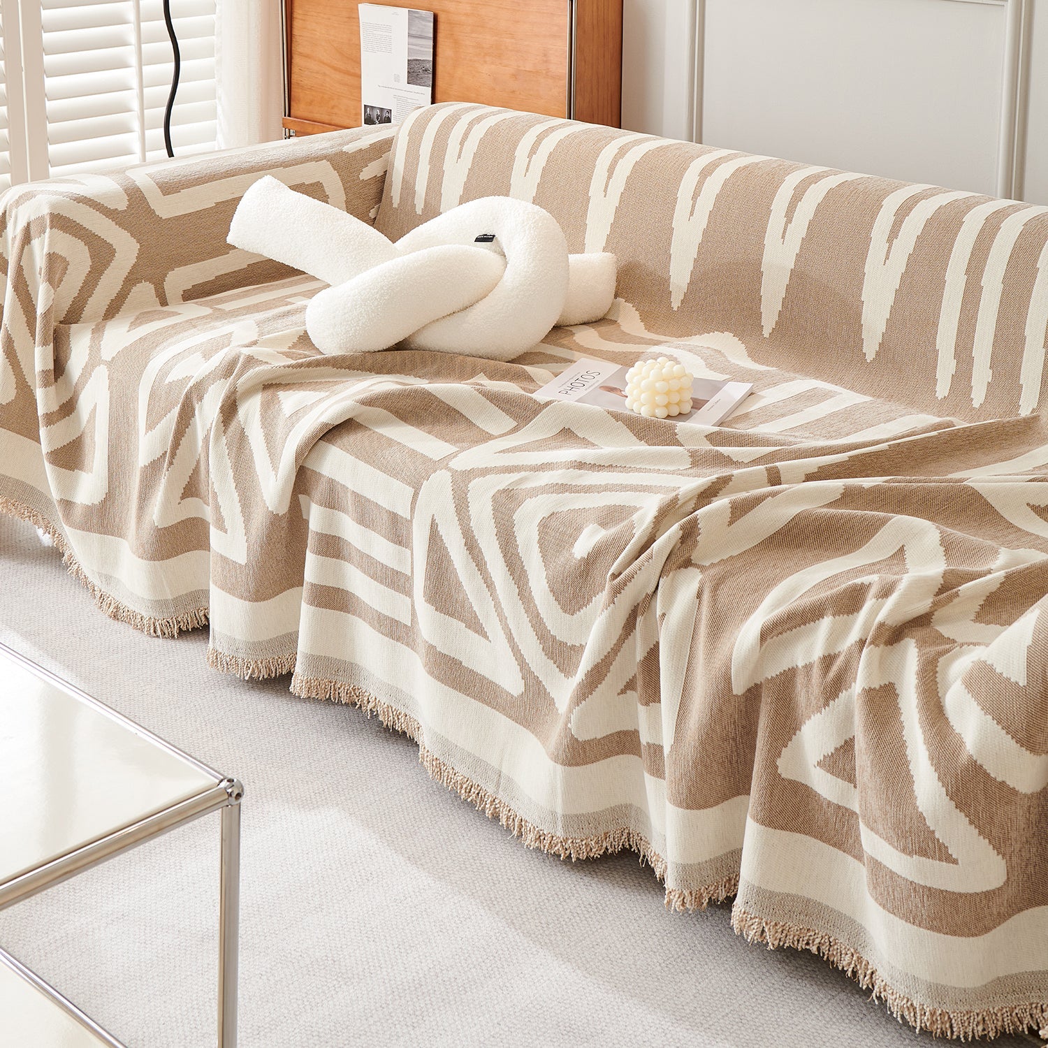 Moderniqa | Durable geometric boho sofa cover