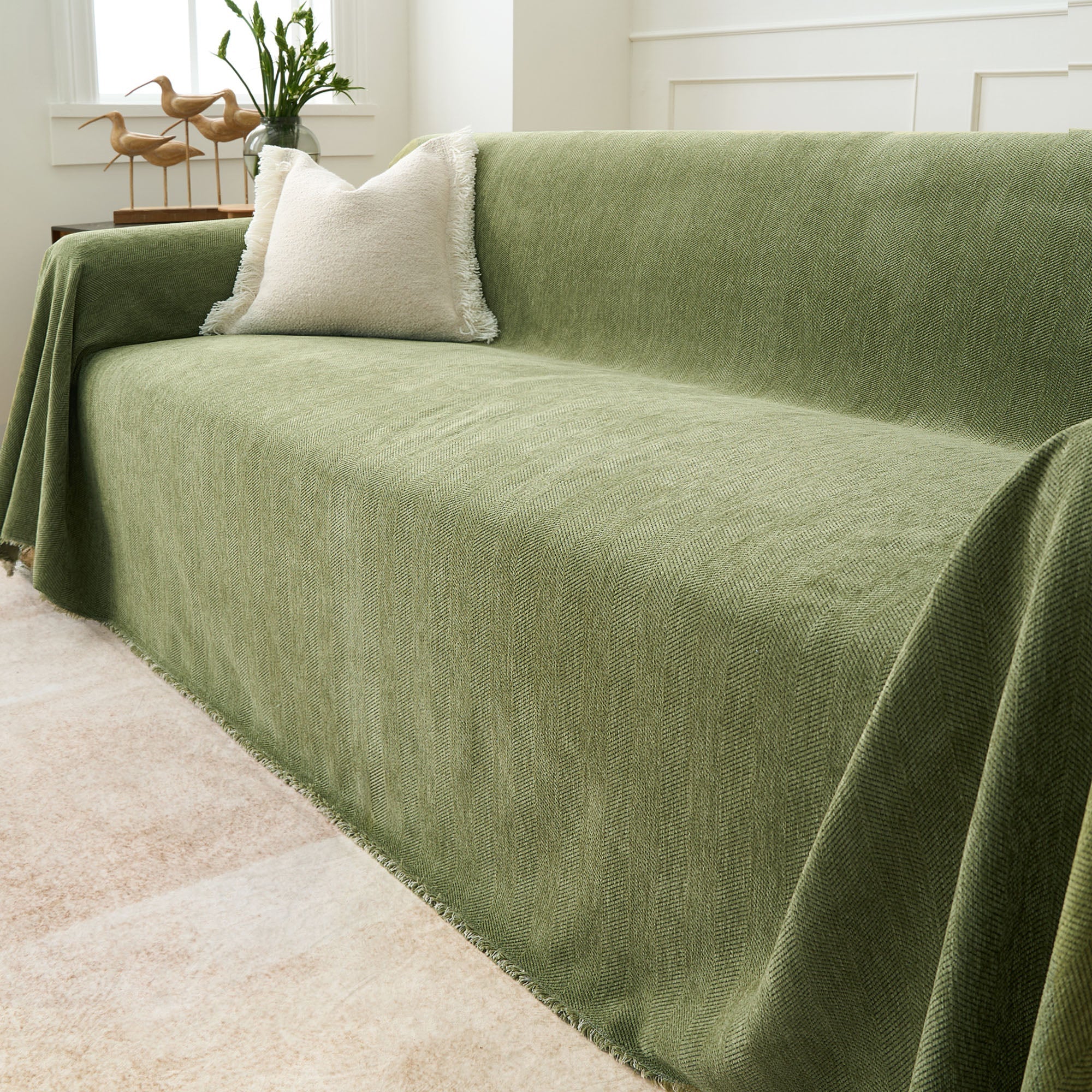 Moderniqa | Pet-friendly herringbone sofa cover
