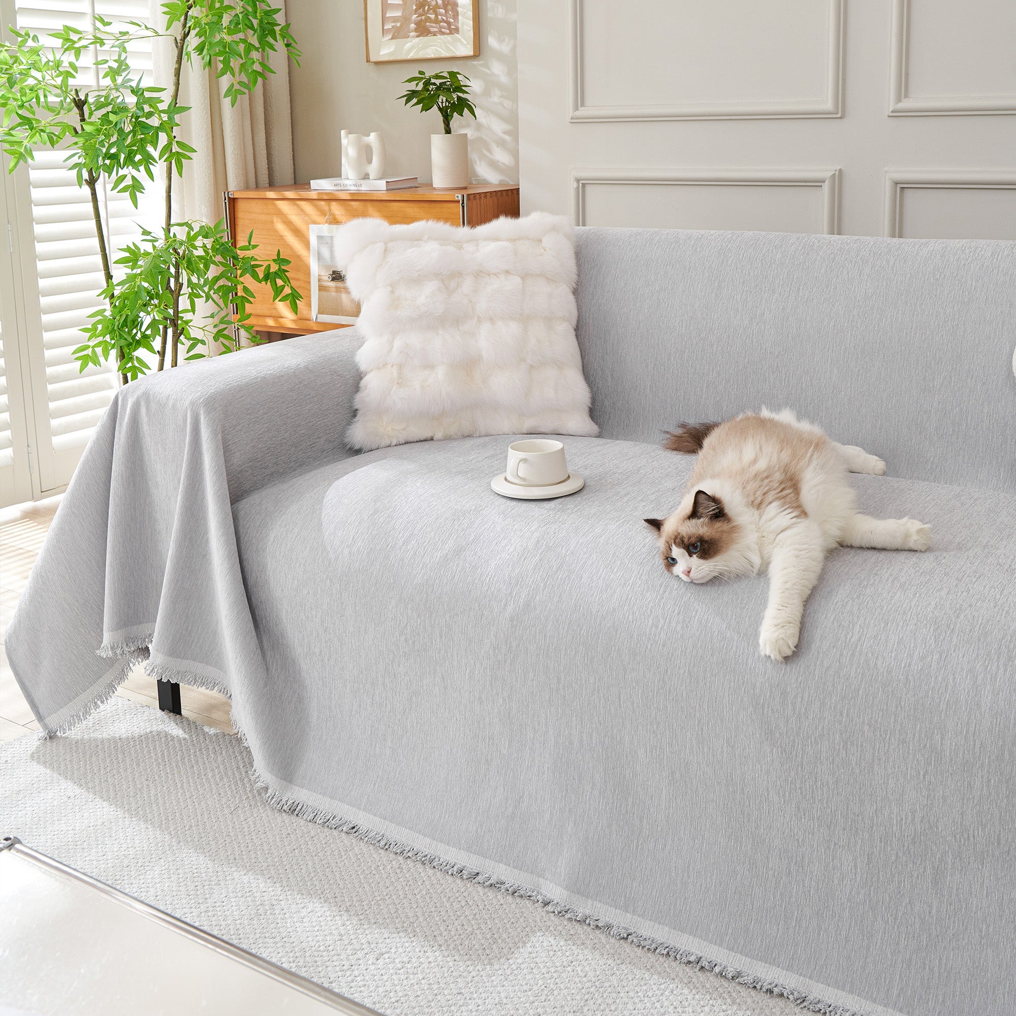 Moderniqa | Geometric boho sofa cover for pets