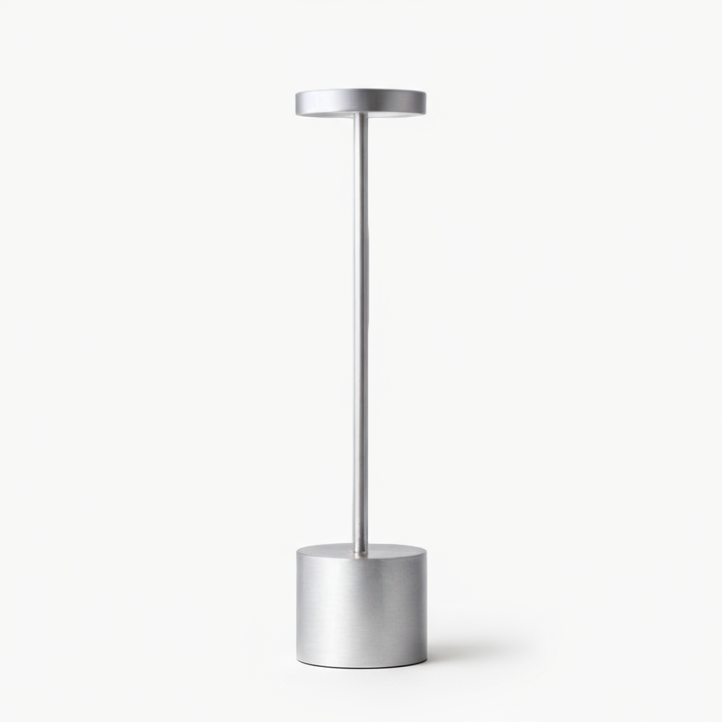 Moderniqa | Minimalist Aluminum LED Table Lamp – Rechargeable & Dimmable with Touch Control