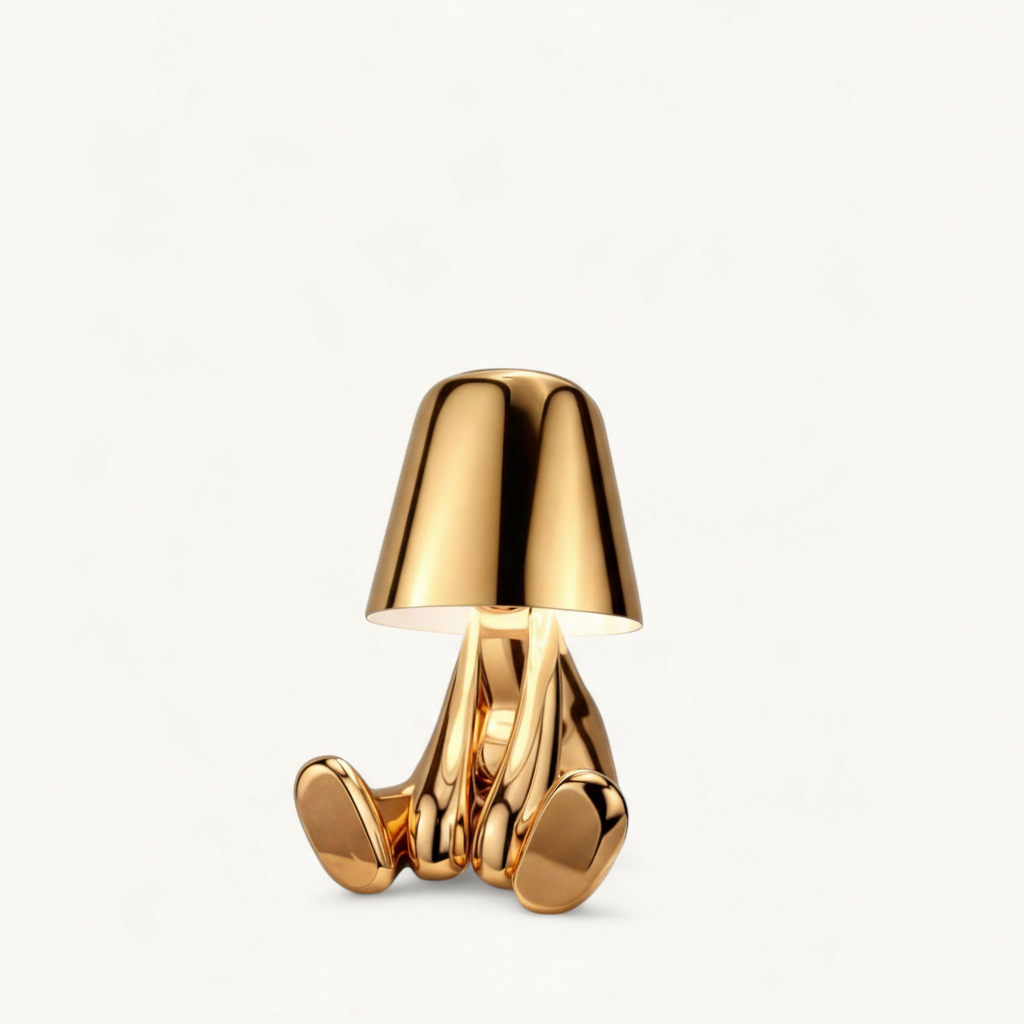 Moderniqa | Gold USB Rechargeable Table Lamp – Dimmable Touch Control, Portable